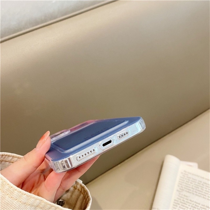 Ốp Điện Thoại Silicon Mềm Trong Suốt Có Ngăn Đựng Thẻ Cho iPhone 14 13 12 11 Pro Max SE2020 X XR Xs Max 7 8 6 6s Plus