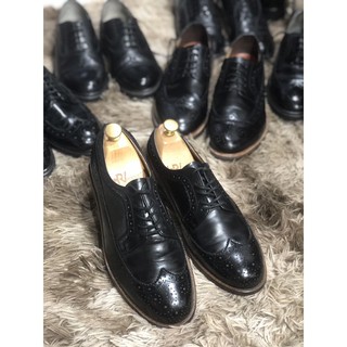 [Giày 2hand] [Size 40] Kiểu Dáng Sang Trọng Wingtips Màu Đen
