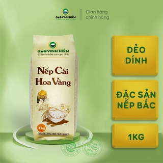 Nếp Cái Hoa Vàng Vinh Hiển cao cấp 1kg - Dẻo nhiều, thơm ngon