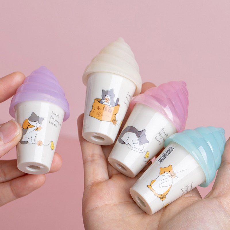 Gọt Bút Chì 6-8mm Hình Cây Kem Hoạt Hình