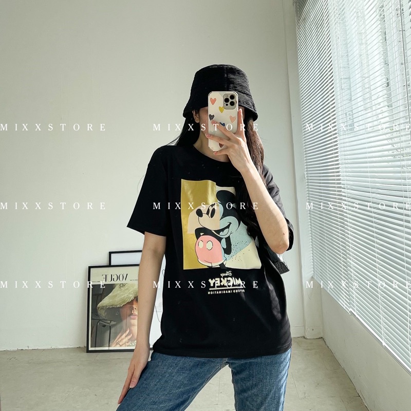 Áo Thun Nữ Zara in hình ép nhiệt cao cấp vải cotton siêu xịn cổ tròn đẹp phom rộng thoải mái