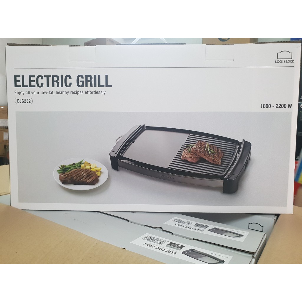 Bếp nướng điện LOCK &amp; LOCK Electric Grill EJG232 MÀU ĐEN