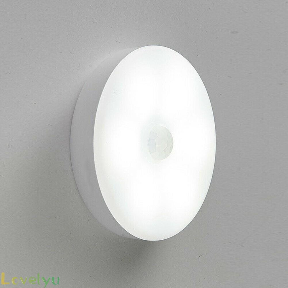 ◀READY▶Wireless 6LED PIR Motion Sensor Night Light USB Rechargeable Cabinet Closet Lamp# Good Quality