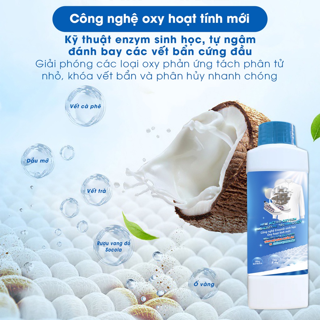 Bột tẩy quần áo Oxy Clean Ximo đánh bay mọi vết bẩn cứng đầu 350g