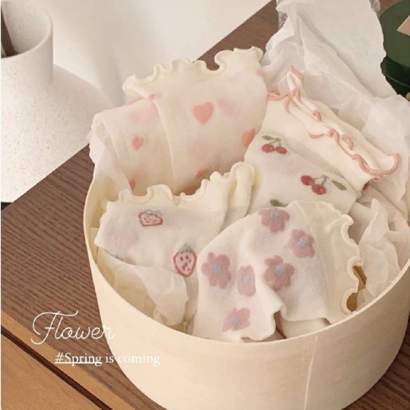 Vớ Cổ Cao Thoáng Khí Dễ Thương Cho Nữ