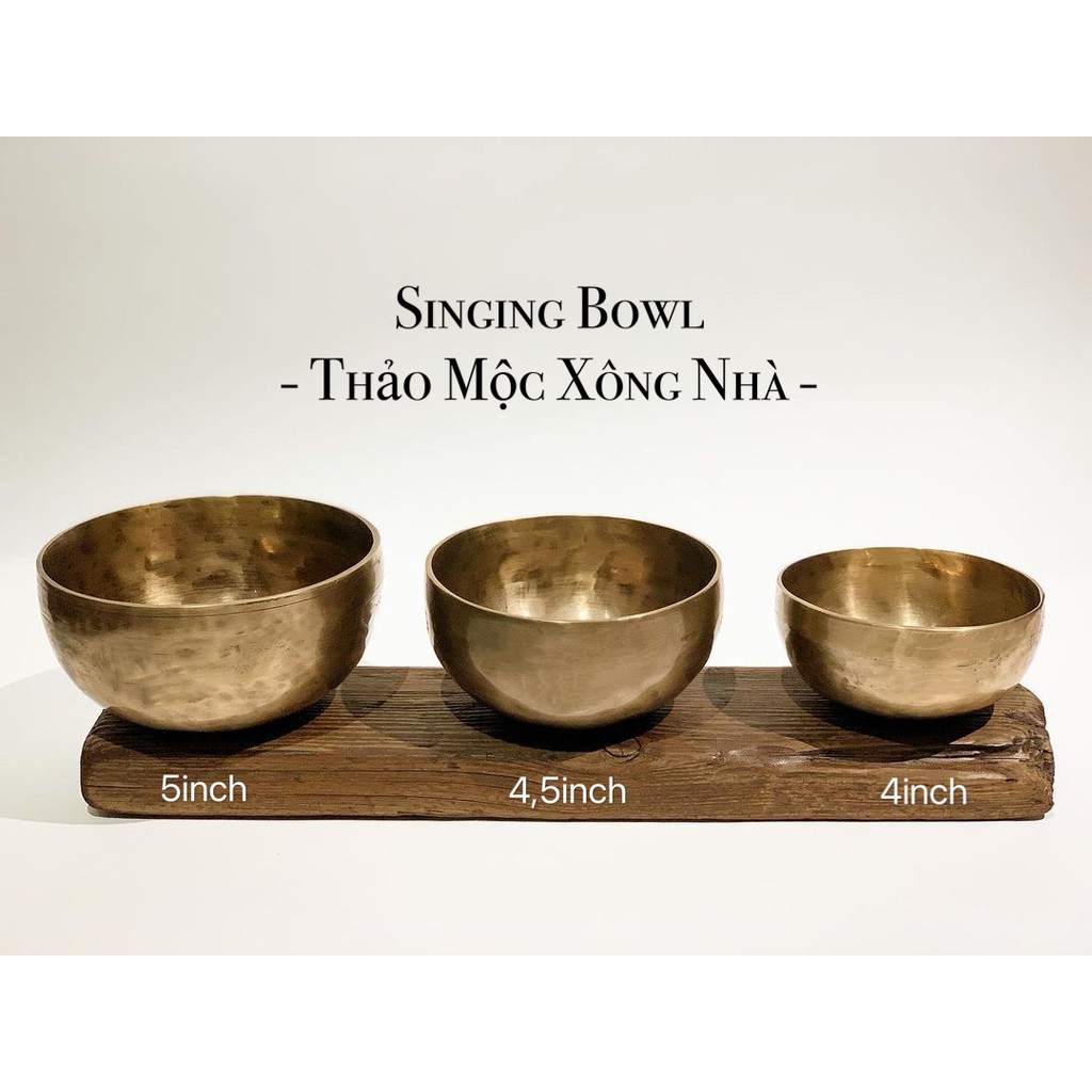 Handmade bowl Tibetan ( Singing Bowl)- Chuông xoay ( Chén Hát ) - Thảo Mộc Xông Nhà