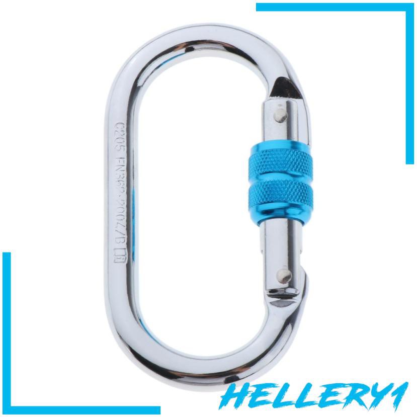 1 Móc Khóa Carabiner Bằng Sắt Hình Chữ O 25KN Tiện Dụng Cho Leo Núi / Cắm Trại