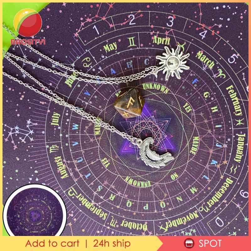 [Baosity1] Khăn Trải Bàn Chơi Bài Tarot Altar Cổ Điển Vải Flannel Dày