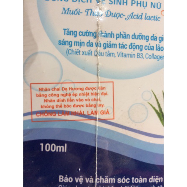 Dung dịch vệ sinh Phụ nữ Dạ Hương 100ml-Chính Hãng