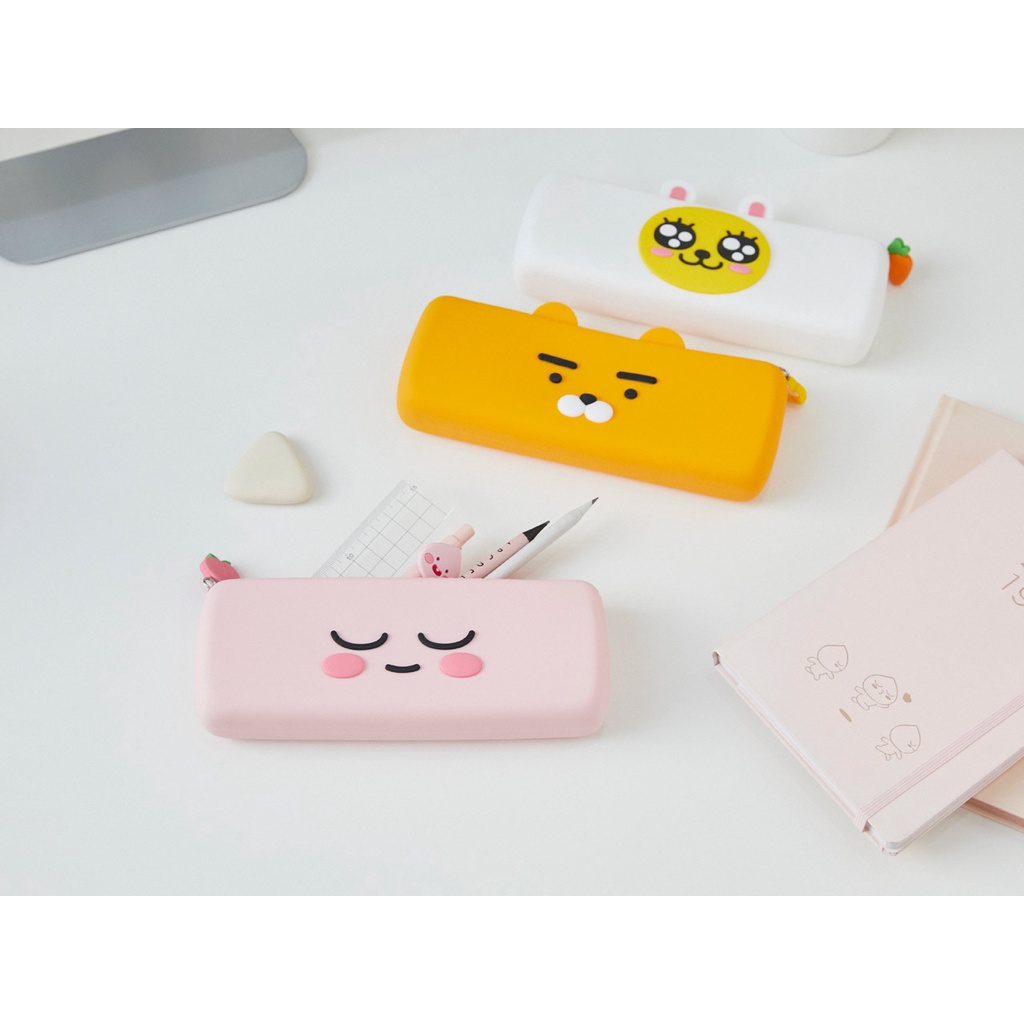 Hộp Bút Silicon Kakao Friends Apeach màu hồng