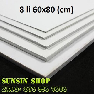 (Siêu Siêu RẺ) Bìa mô hình - 8mm 5mm 60x80cm (Bìa làm handmade, Formex 5li 8li , Fomex 5ly 8ly, Fomic)