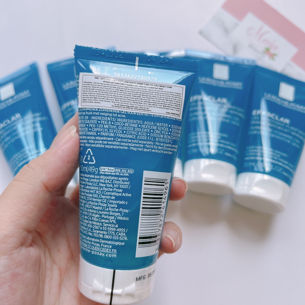 Gel rửa mặt La Roche-Posay Effaclar Purifying Foaming Gel cho Da Dầu Nhạy Cảm