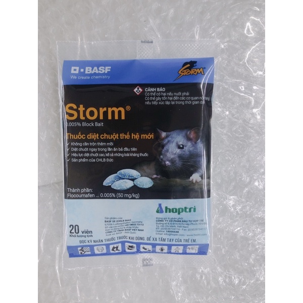 Kẹo diệt chuột STORM gói 20 viên