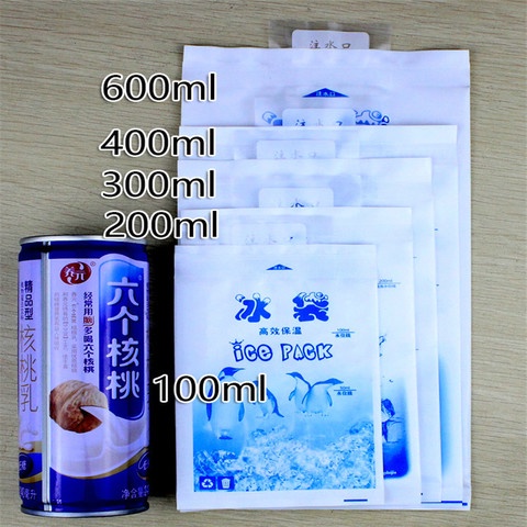 Túi Chườm Thực Phẩm Đá Lạnh Dày Dặn Giữ Lạnh Thực Phẩm Tươi Mới Mùa Hè 【trắng xanh dương 】