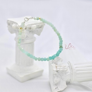 Vòng tay đá Amazonite tự nhiên 4mm Phong thủy UME OMBRE