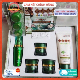 freeship combo hoàng cung xanh chính hãng truyền thống (giành cho da bị mụn, da chai lì, đen chai xạm)
