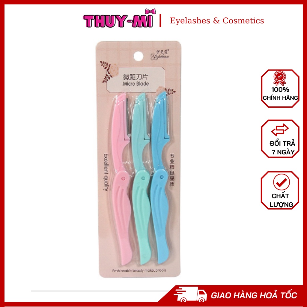Bộ 3 Dao Cạo Chân Mày - MUA LẺ GIÁ SỈ