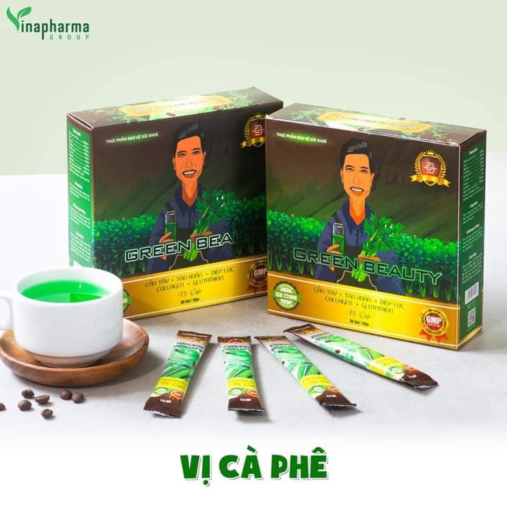 Cần tây Green Beauty, 3 vị nguyên bản, cà phê, lá nếp, thơm ngon bí quyết cho làn da đẹp, nâng cao sức khỏe