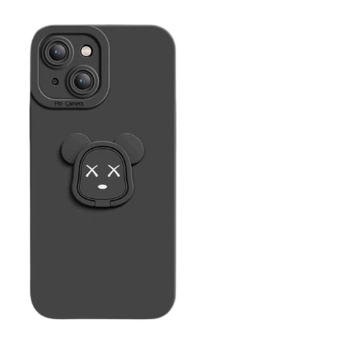Ốp lưng chống bẩn Viền Nổi cạnh vuông kèm iring Kaws iphone 7plus x xsmax 11 11promax 12 12promax 13 pro max promax plus