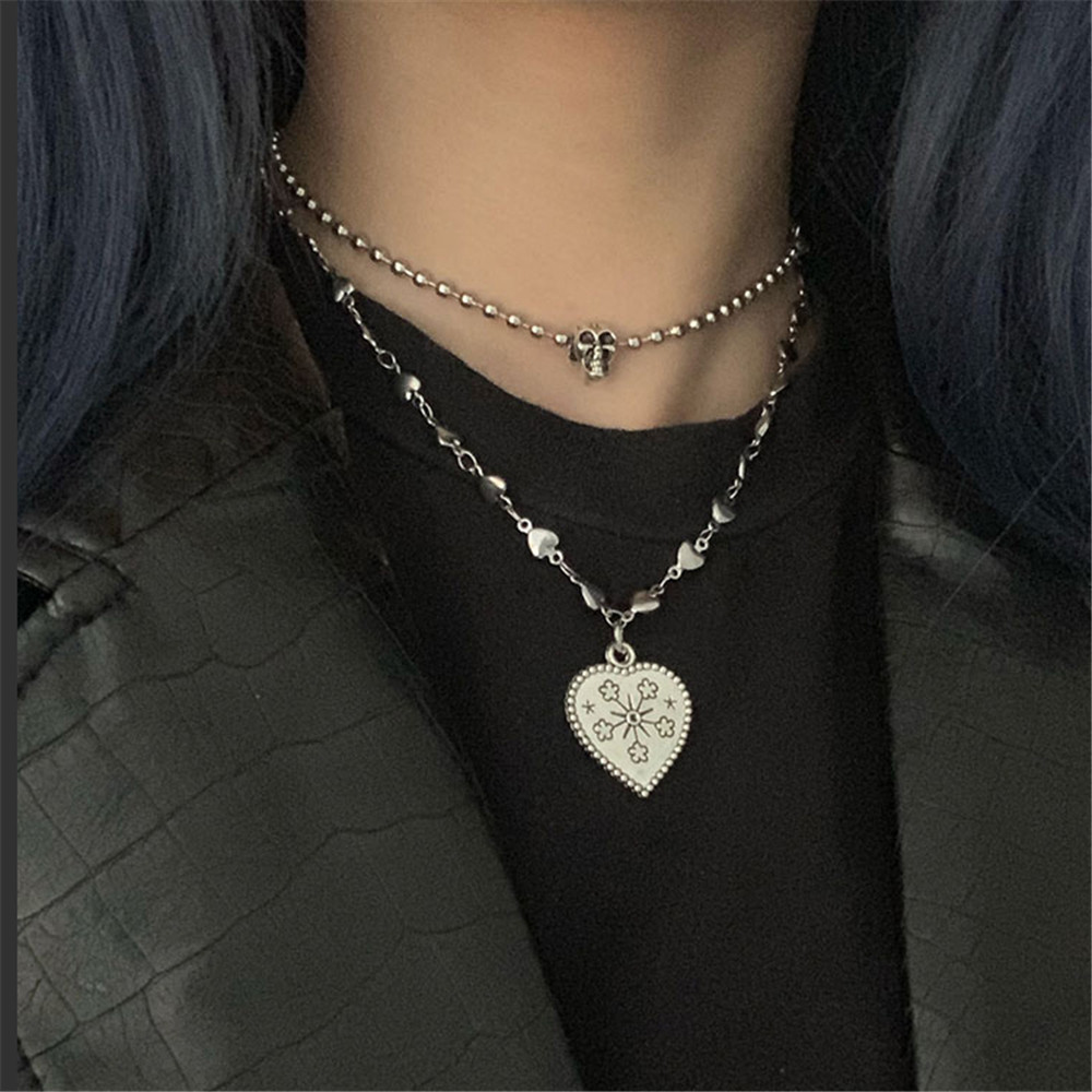 Dây Chuyền Thép Titan Mặt Trái Tim Xinh Xắn Cho Nữ