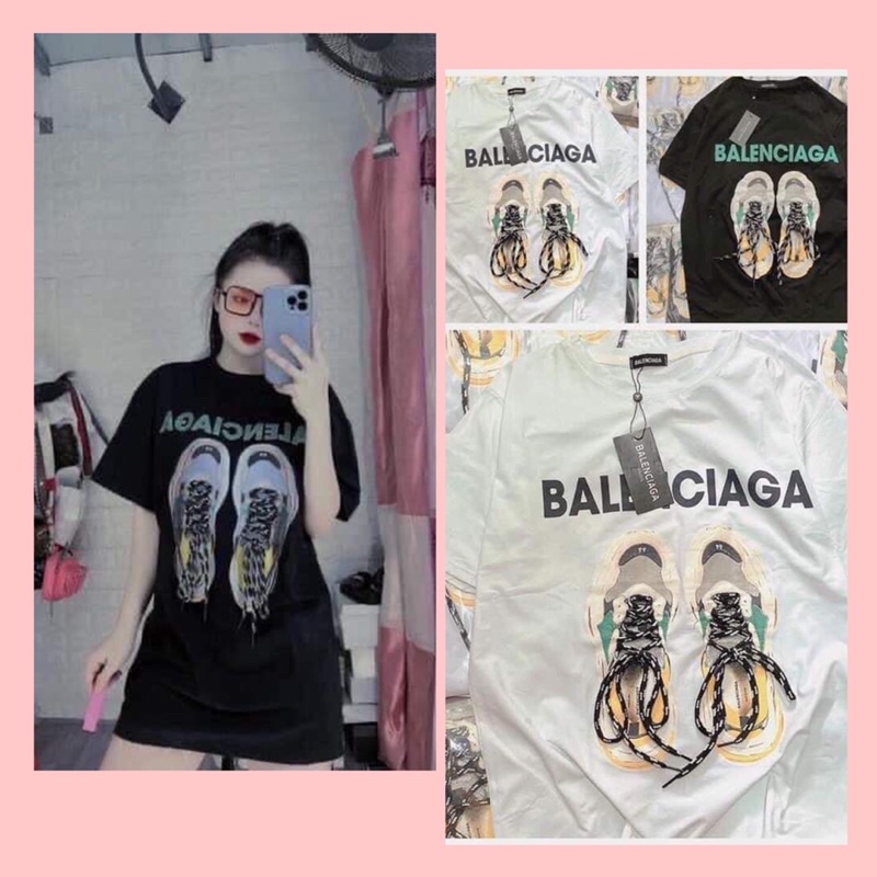 Áo thun Giày G.C🦋 chất cotton mềm mịn🦋form thụng tay lỡ🦋dáng unisex🦋freesize 55kg