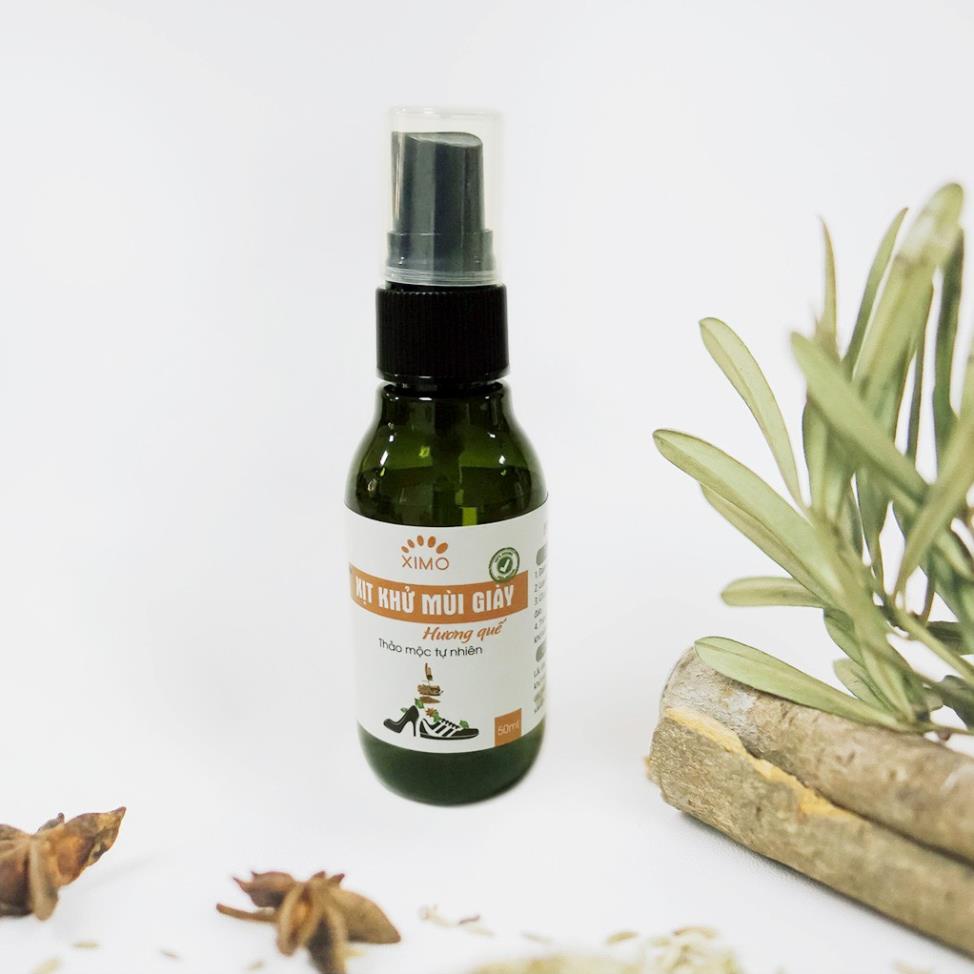 Xịt khử mùi giày XIMO Nano Bạc Hương Quế, Hương Chanh, Xả mùi dịu nhẹ đánh tan mùi hôi chân, giày và mũ bảo hiểm
