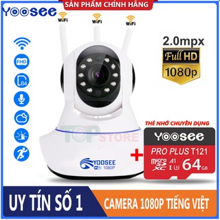Camera yoosee 3 râu 1080p fhd kèm thẻ nhớ 32gb yoosee
