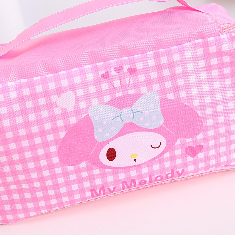 Túi Đựng Đồ Lót / Vớ Cỡ Lớn Họa Tiết Hoạt Hình Melody Dễ Thương Tiện Dụng Mang Đi Du Lịch