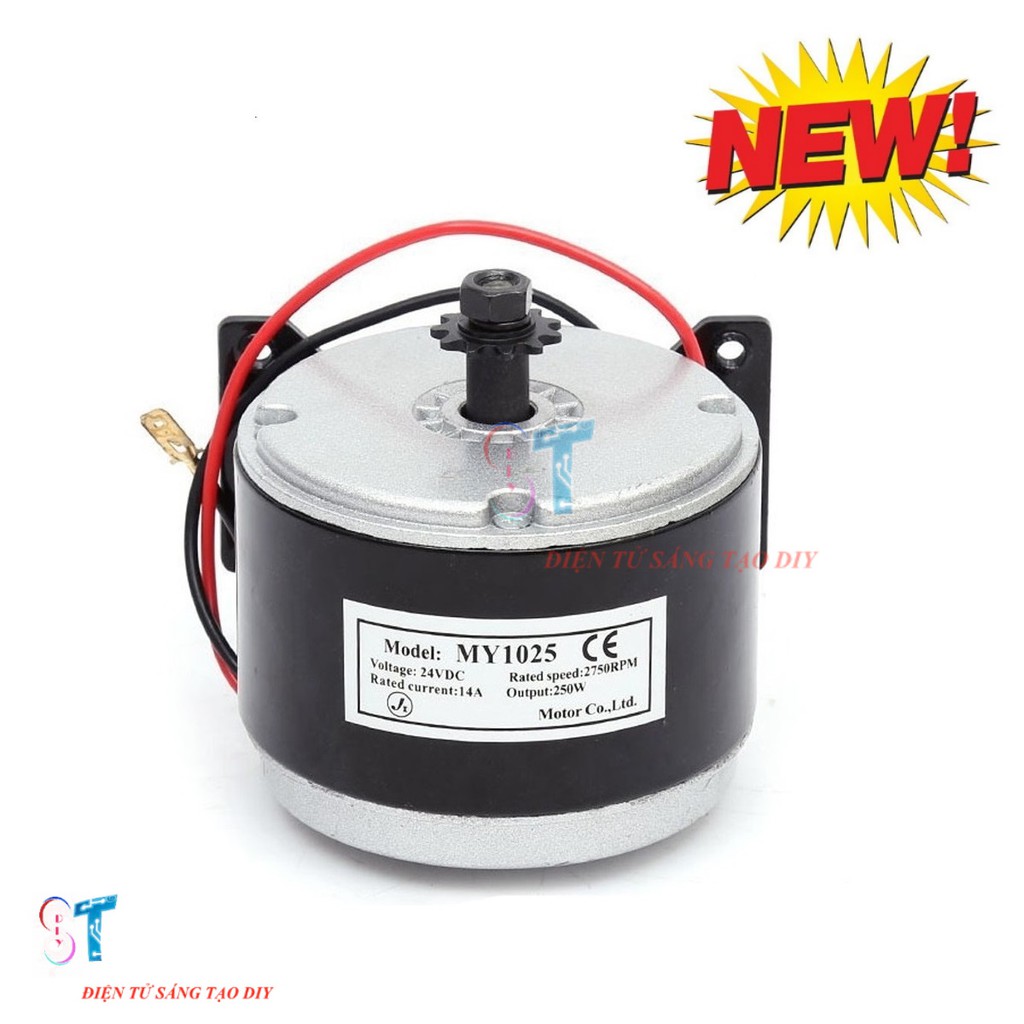 Động Cơ Xe Điện MY1025 24VDC 250W Trục 12MM (Loại Tốt)