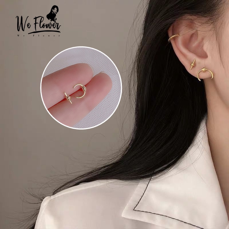 Đôi Bông Tai Dạng Thắt Nút Bằng Hợp Kim Thiết Kế Tinh Xảo