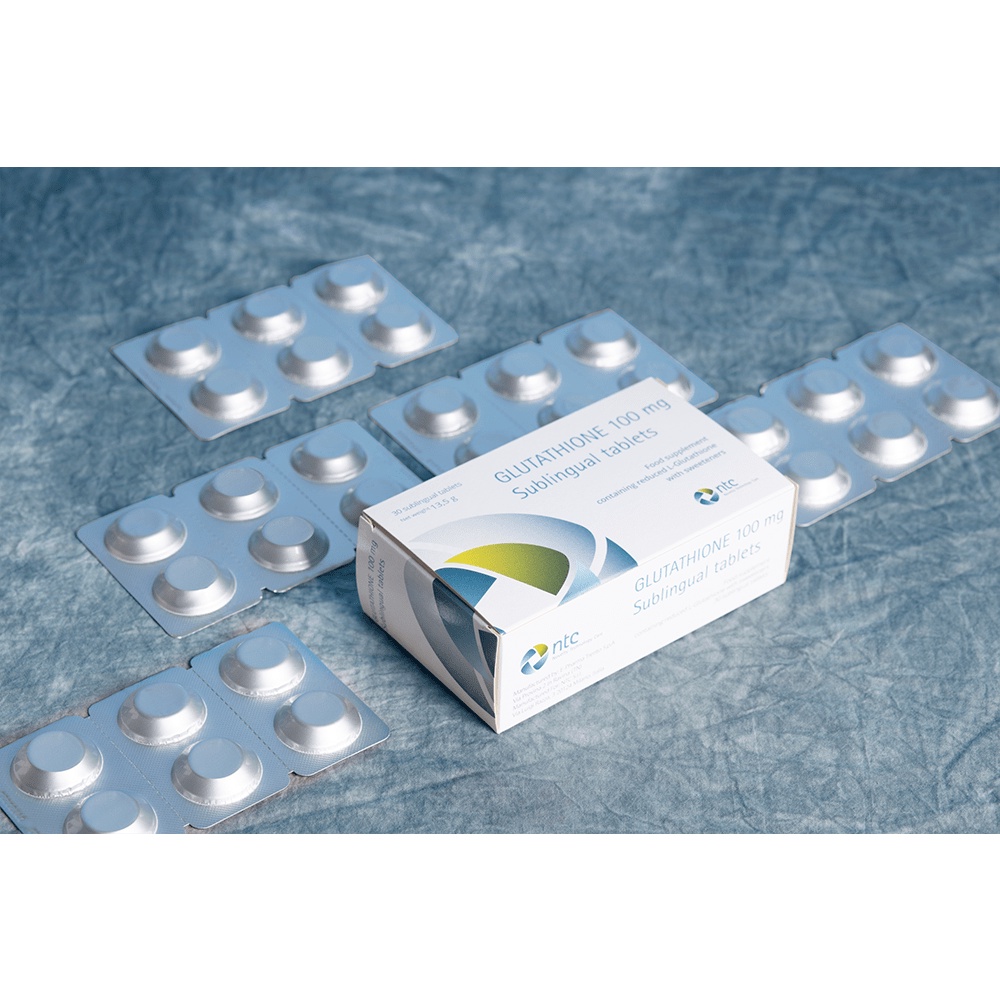 Ngậm trắng da NTC Glutathione Subilingual Tablets 100mg