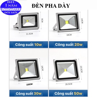 ĐÈN PHA LED 10W 20W 30W 50W. ÁNH SÁNG TRẮNG/VÀNG
