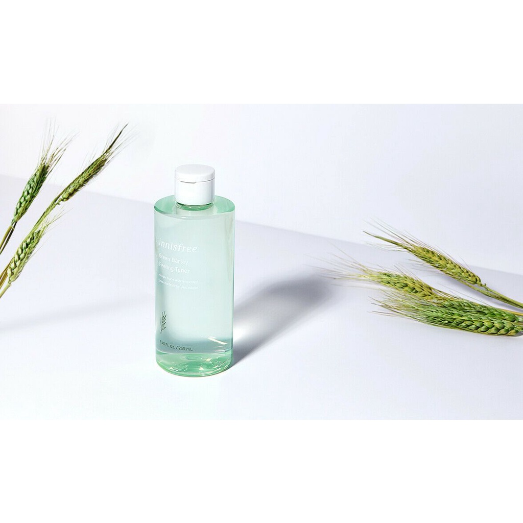 Nước Hoa Hồng Innisfree Tẩy Tế Bào Chết Trắng Da Dưỡng Ẩm Sạch Sâu Green Barley Peeling Toner 250ml - Khongcoson