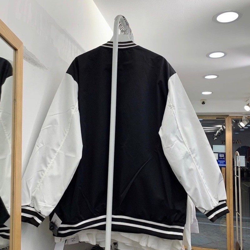 áo khoác bomber nữ [Mã FAGREEN245 giảm 10% tối đa 30K đơn 99K] Áo khoác bomber jacket BADGE unisex HOMIES nút gài