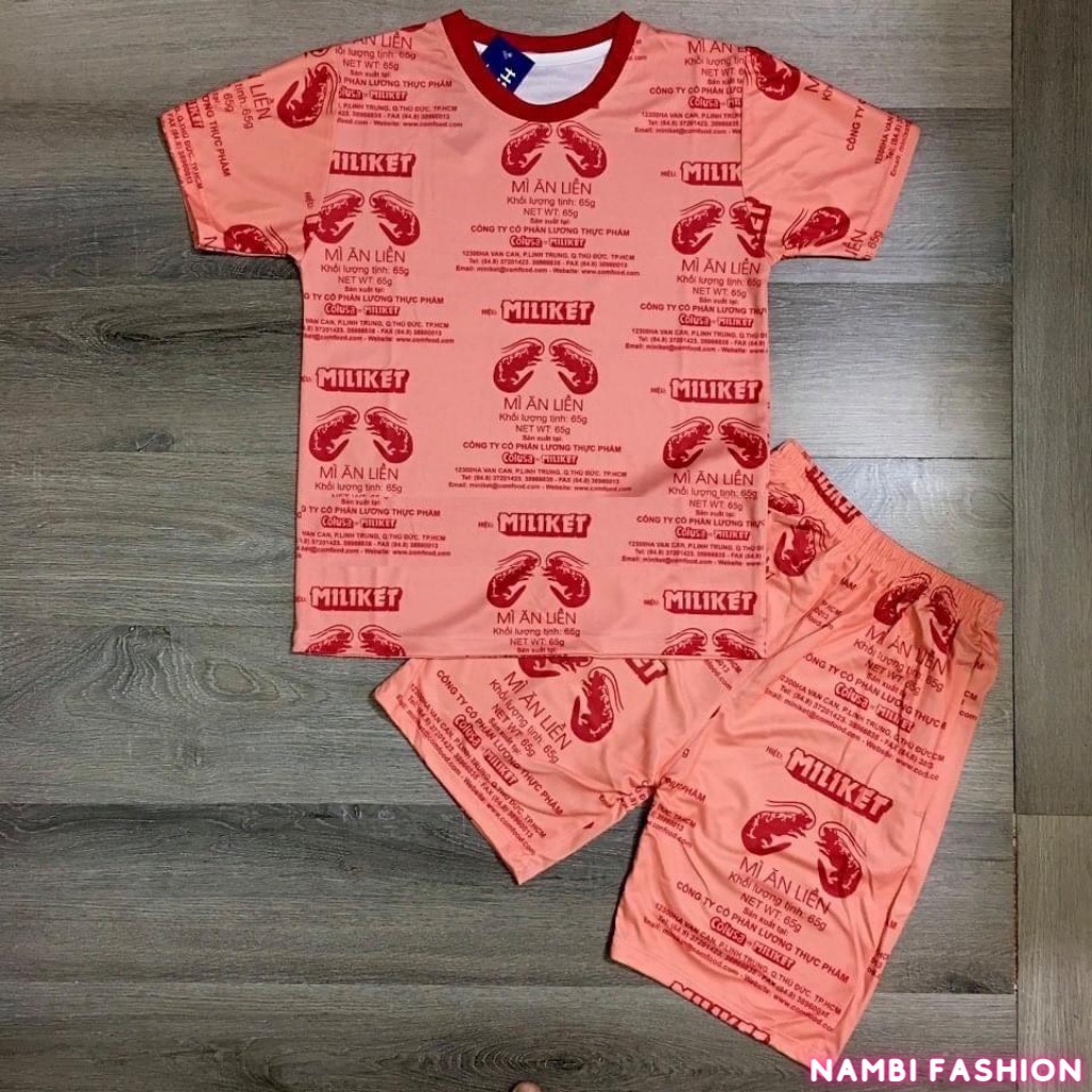 Bộ quần áo gia đình bộ đồ nam nữ mùa hè chất liệu thun lạnh mặc cực mát NB22