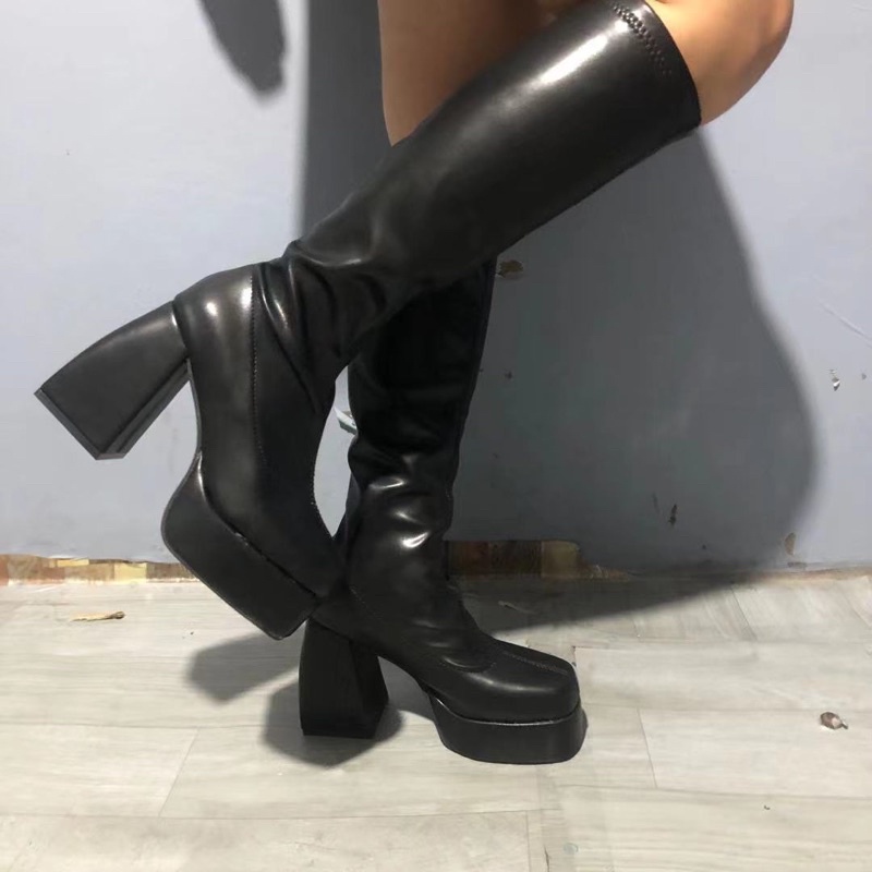 Boot cao gót siêu cao đế 11cm phong cách ngầu chất - mã CG11