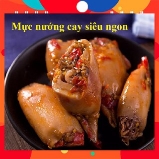 Mực nướng ăn liền 2 vị BBQ và ớt cay đặc sản Tứ Xuyên
