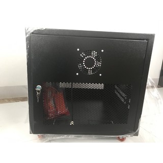 Tủ Mạng-Tủ Rack 6U ( sẵn tủ đen và trắng), khung hàn liền ( đặt trắng hoặc đen nt ghi chú giúp shop)