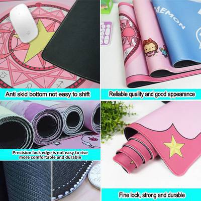 Tấm Lót Chuột Và Bàn Phím Máy Tính Màu Hồng Chống Trượt 700x300 X 2mm