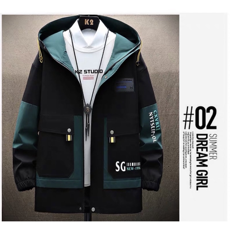 ÁO KHOÁC KAKI Nam phối 2 lớp