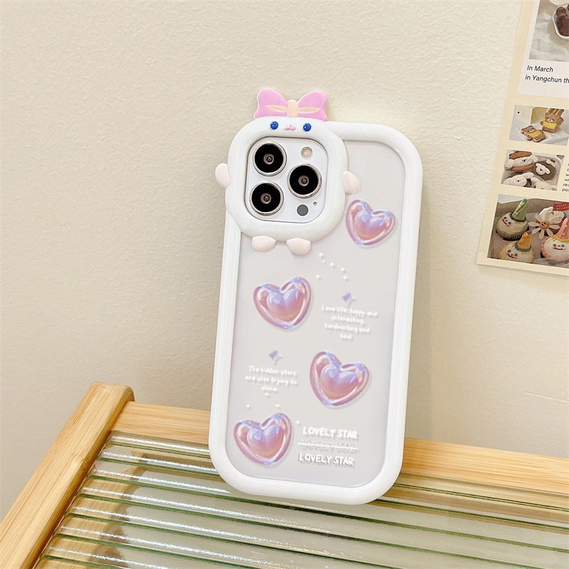 Ốp lưng iphone nơ camera hình vuông tim nơ hồng 6/6splus/7/7plus/8/8plus/x/xs/11/12/13/pro/max/plus/promax-Awifi U5-5