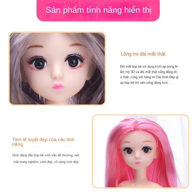 Lông mi giả 3D Búp bê dài 30 cm Barbie Ttd256