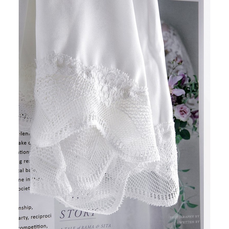 Quần lót váy nữ bảo hộ vải ren phối satin bóng, có thể mặc ngoài, thoải mái, thoát mát (MS 08006) Anna Shop