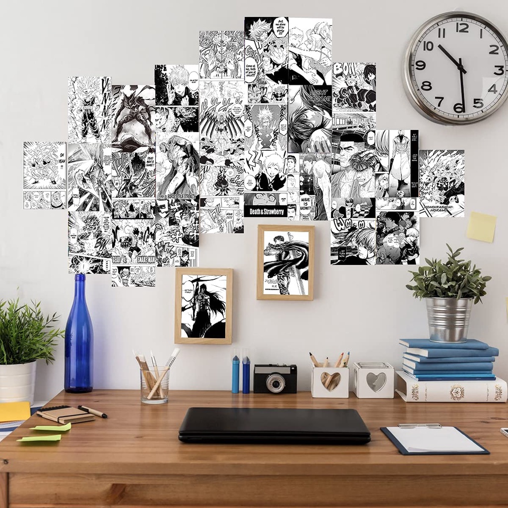Combo 16 tấm Wall Collage ảnh dán tường trang trí phòng ngủ - theme MANGA
