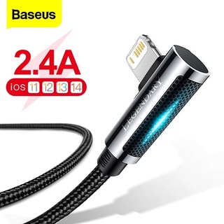 Cáp sạc đầu gâp chữ l baseus legend series elbow fast charging data cable usb to ip2.4a