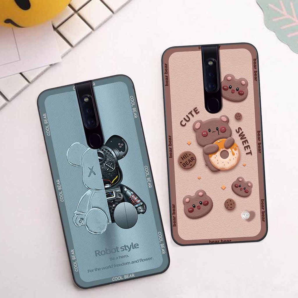 Ốp Oppo F11 / F11 Pro bear brick, gấu đáng yêu, dễ thương