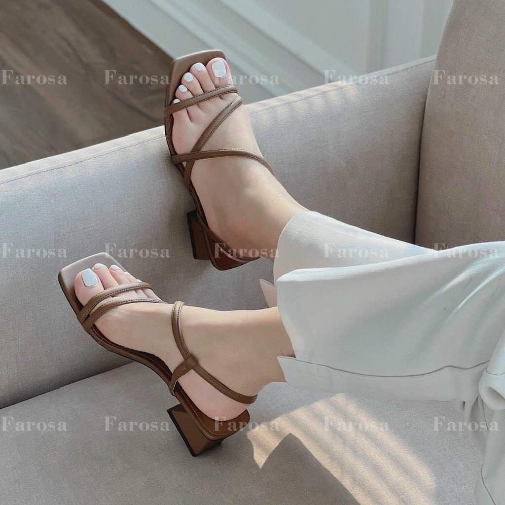 Dép sandal quai chéo 4cm mã L198