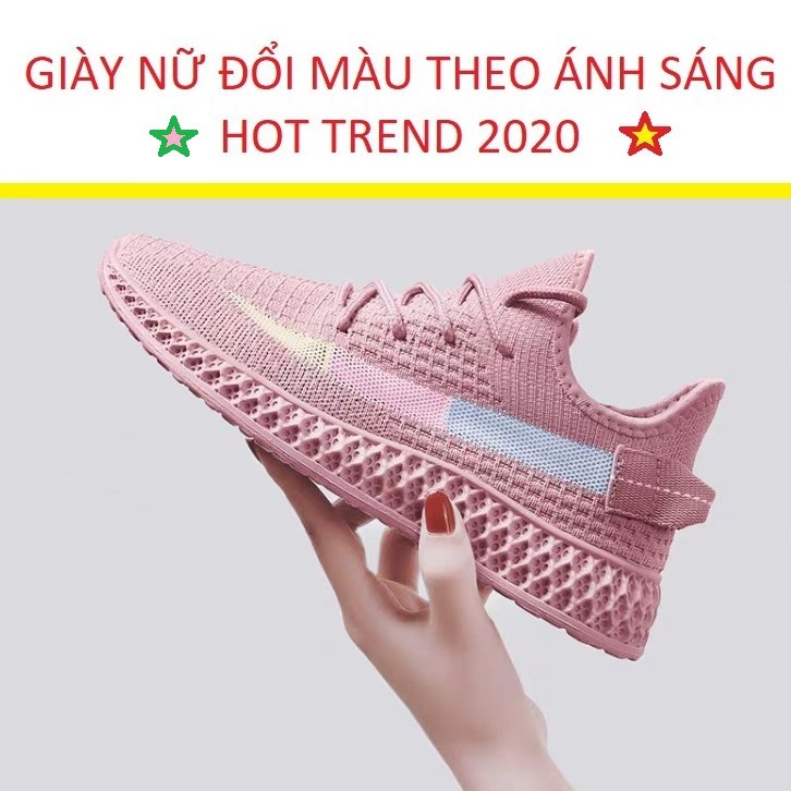 [Mã LT50 giảm 50k đơn 250k] Giày Hapu nữ ĐỔI MÀU theo ánh sáng siêu độc đáo, cực hot 2022