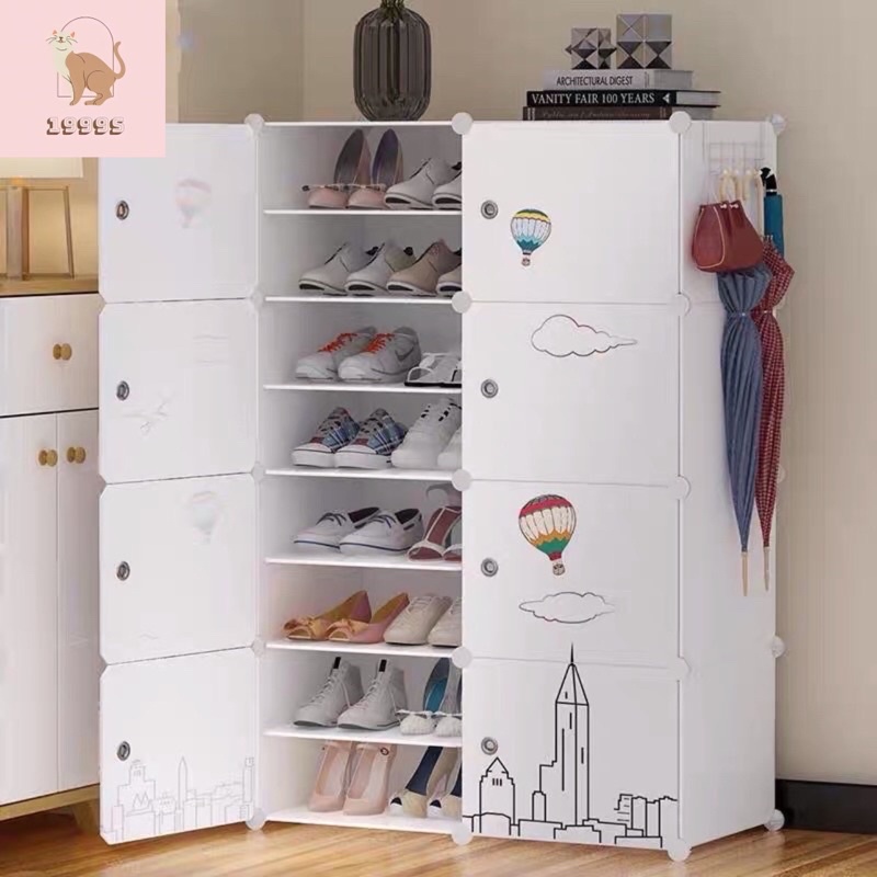 TỦ NHỰA ĐỂ GIÀY DÉP ĐA NĂNG THÔNG MINH 16 NGĂN  NHIỀU MẪU
