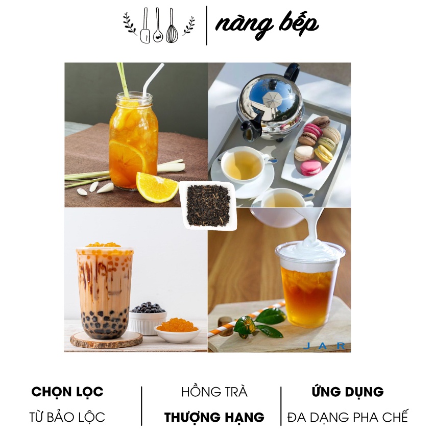 Hồng Trà, Trà Đen Nguyên Liệu Làm Trà Sữa Trân Châu THƯỢNG HẠNG - Nàng Bếp 120gr | BigBuy360 - bigbuy360.vn